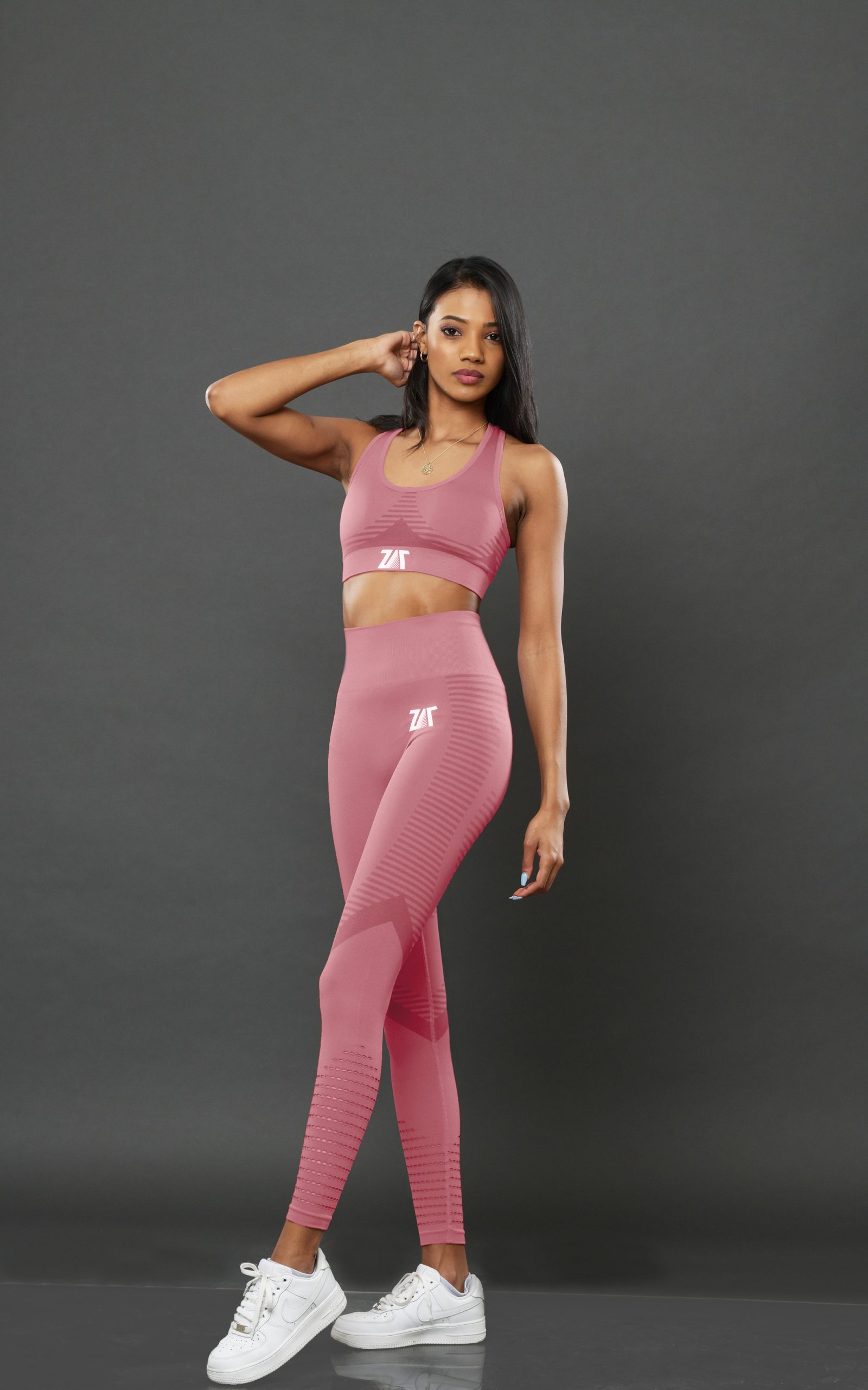 Seamless gym set-Pink – Zat Outfit Be your Self